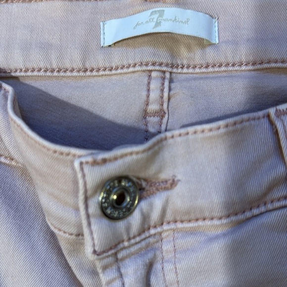 7 for Mankind Women's Light Pink Jeans - Picture 3 of 4